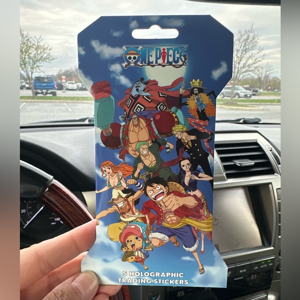 One Piece Holographic Trading Stickers - Colorful Anime Set